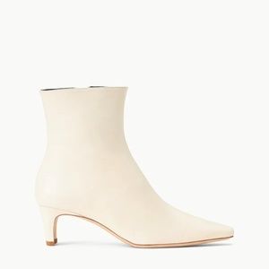Staud, Wally ankle boots, size 8, ivory